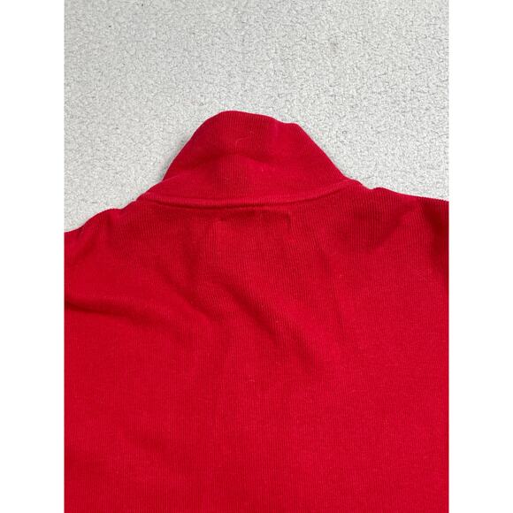 Polo Ralph Lauren Mens Size XL Red 1/4 Zip Pullover Shirt - Picture 5 of 12
